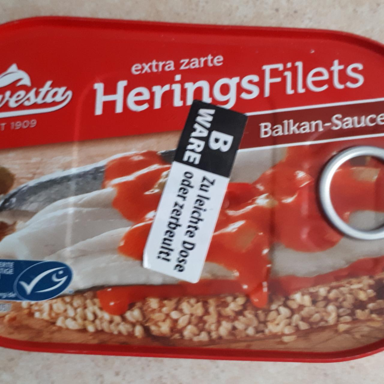 Fotografie - Heringsfilets Balkan-Sauce Hawesta