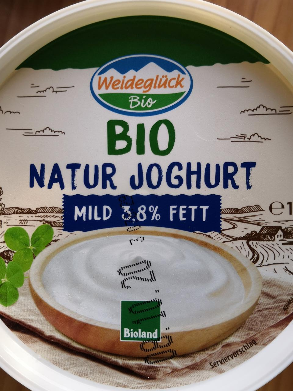 Fotografie - Natur joghurt mild 3,8% fett bio Weideglück