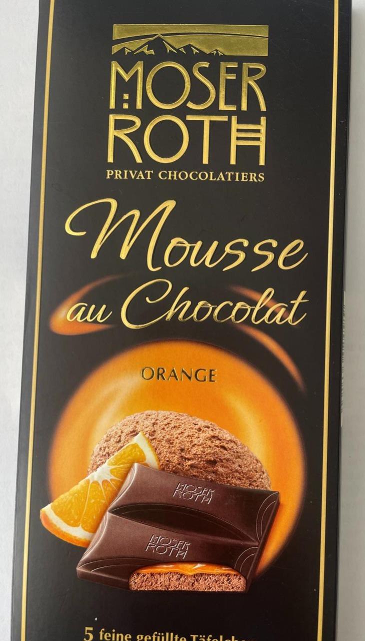 Fotografie - Moser Roth, Mousse au Chocolat, Orange