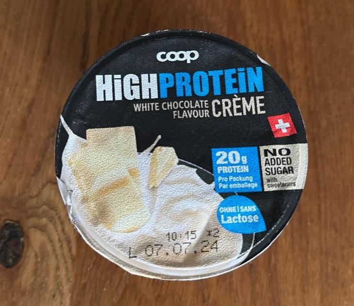 Fotografie - High protein creme White Chocolate coop