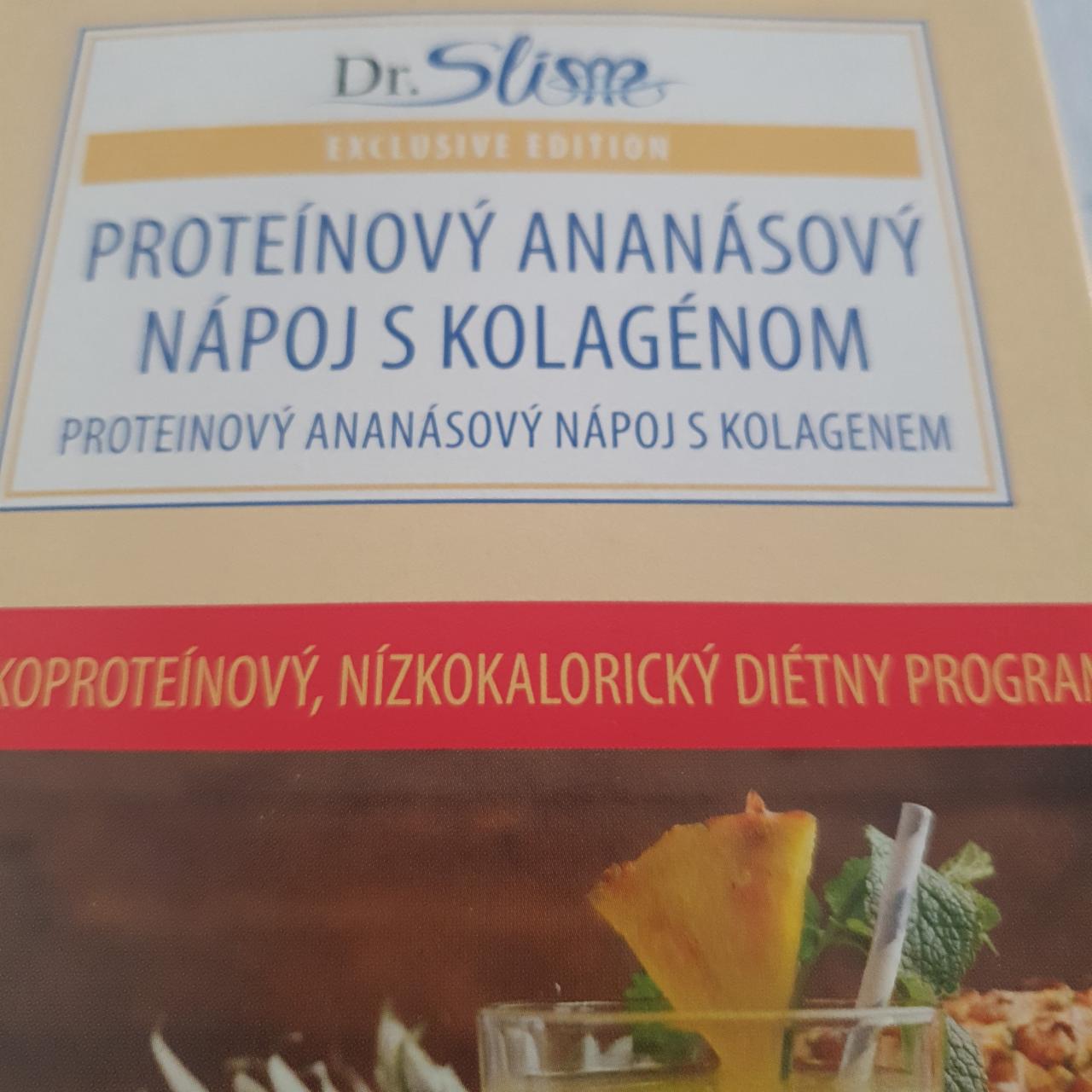 Fotografie - Proteínový ananásový nápoj s kolagénom Dr.Slim