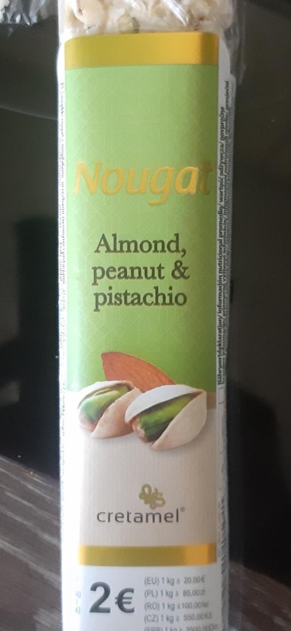 Fotografie - Nougat Almond, peanut & pistachio Cretamel