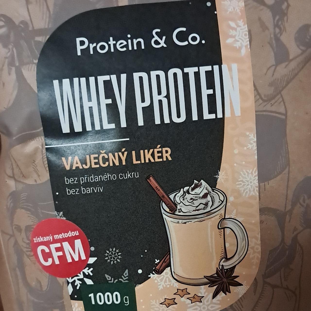 Fotografie - Whey protein vaječný likér Protein & Co.