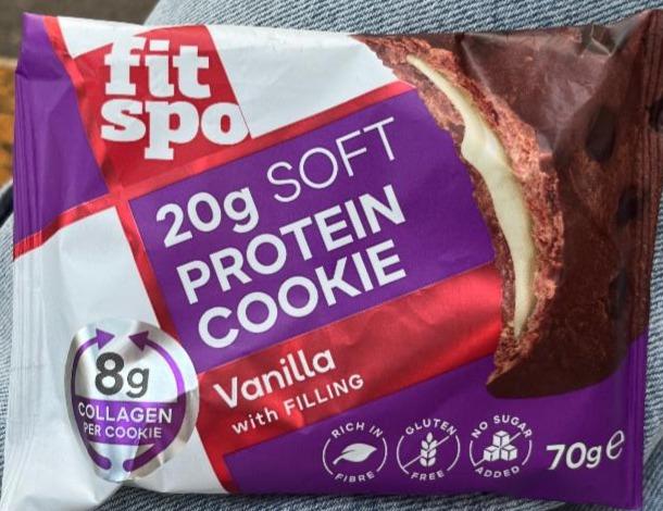 Fotografie - Soft Protein Cookie Vanilla FitSpo