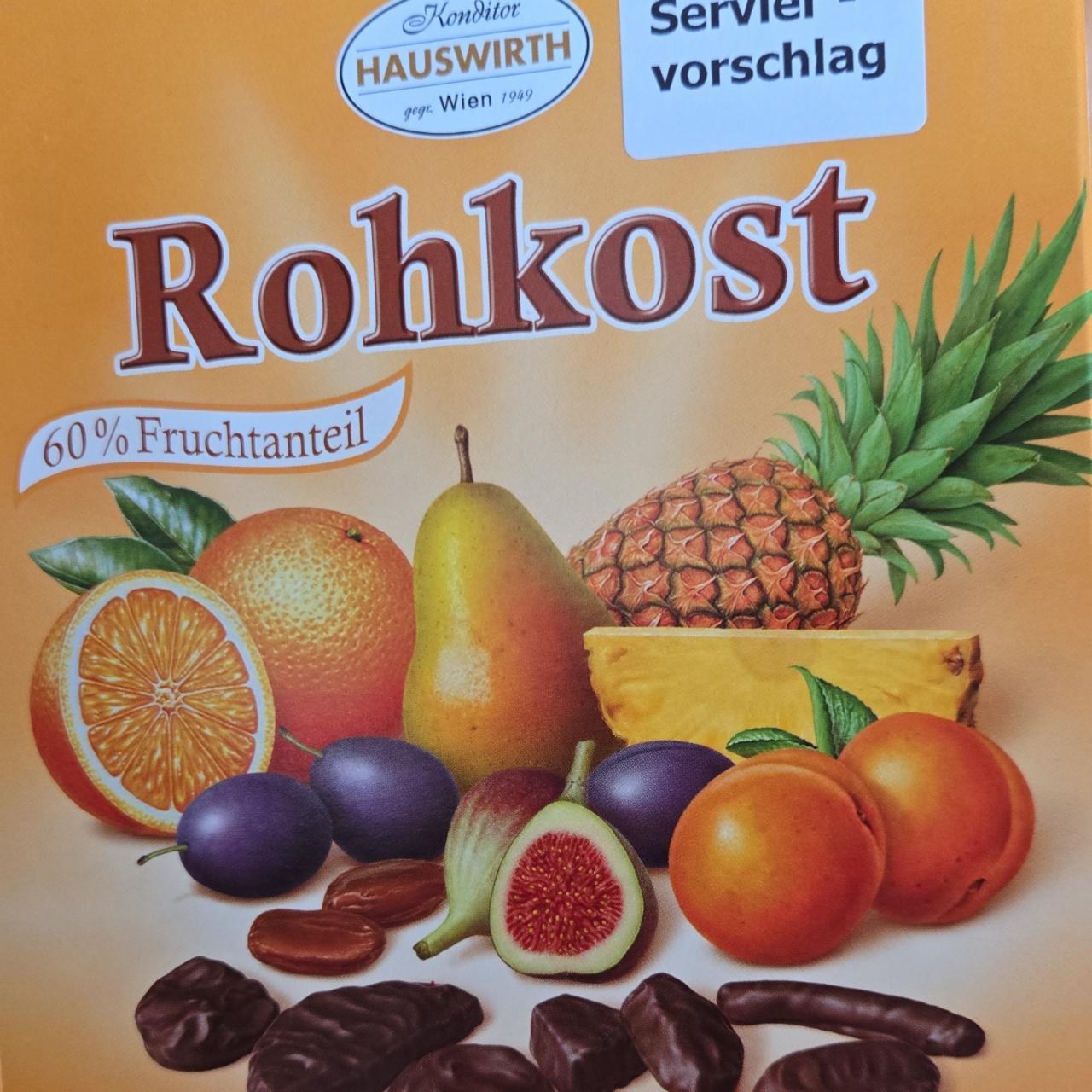 Fotografie - Rohkost 60% fruchtanteil Hauswirth