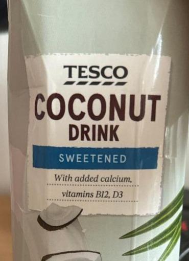 Fotografie - Coconut drink sweetened Tesco