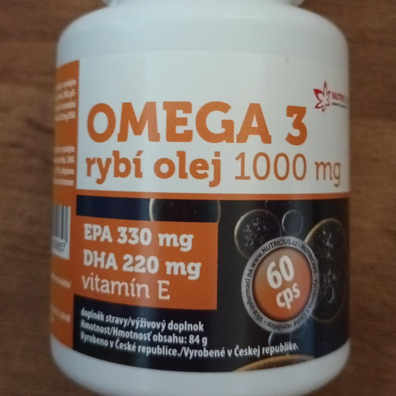 Fotografie - OMEGA 3 rybí olej 1000 mg Nutricius