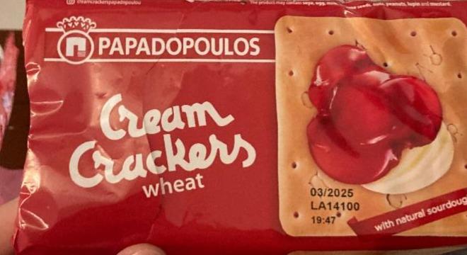 Fotografie - Cream Crackers wheat Papadopoulos