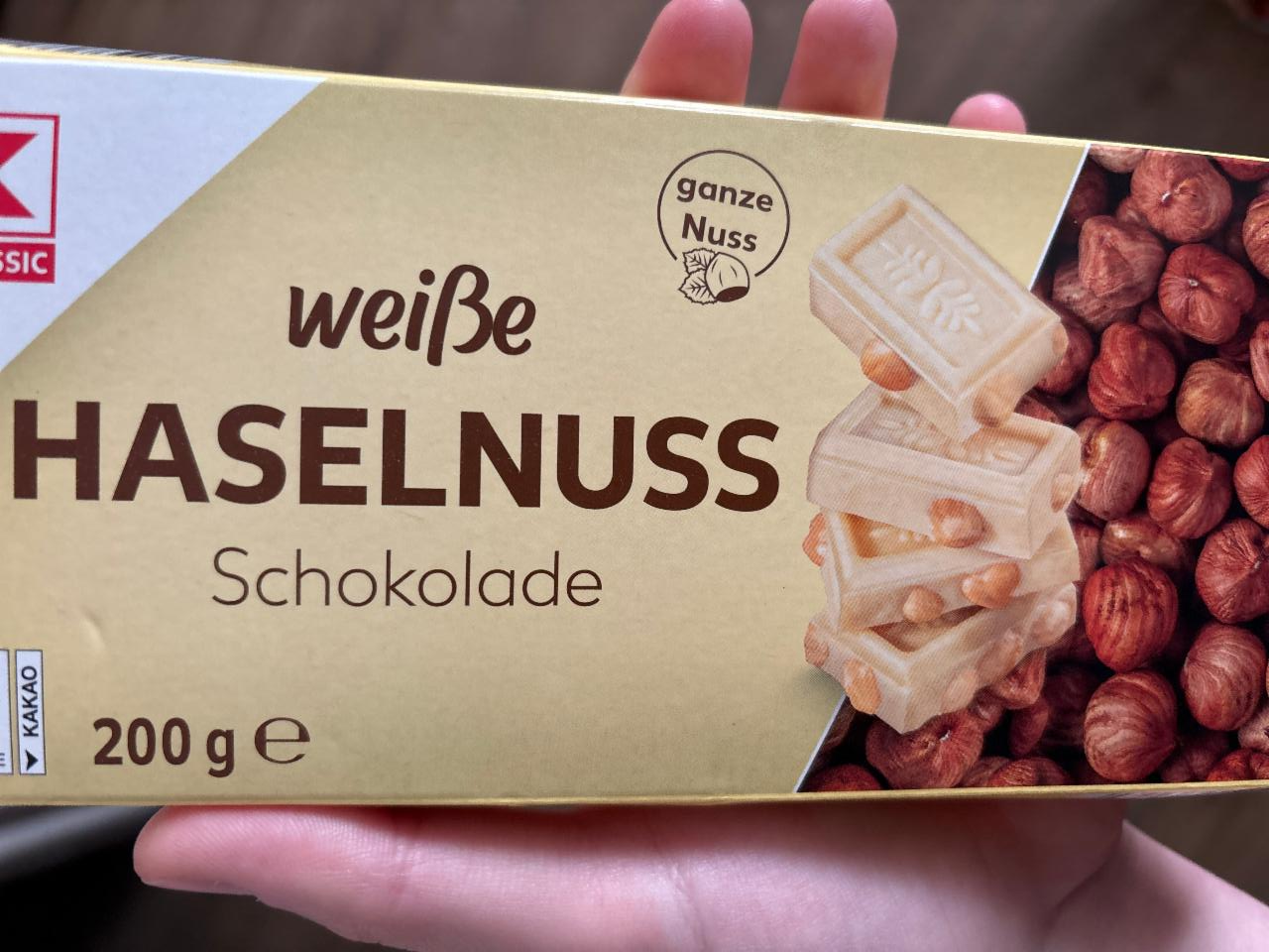 Fotografie - Weise Haselnuss Schokolade K-Classic