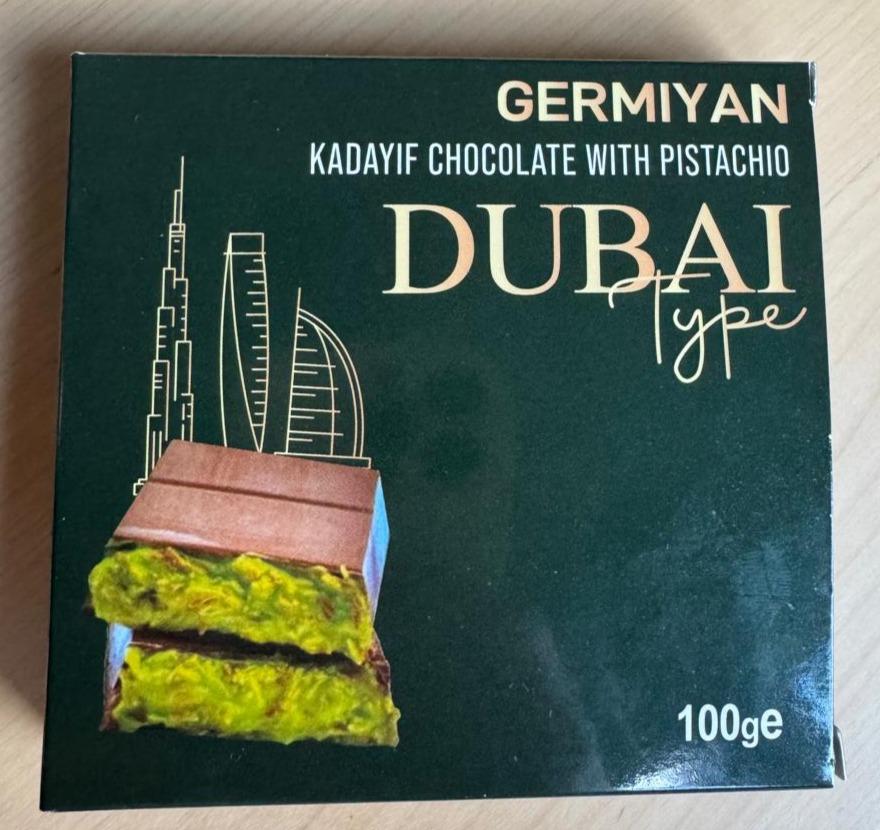 Fotografie - Dubai Type Kadayif Chocolate With Pistachio Germiyan