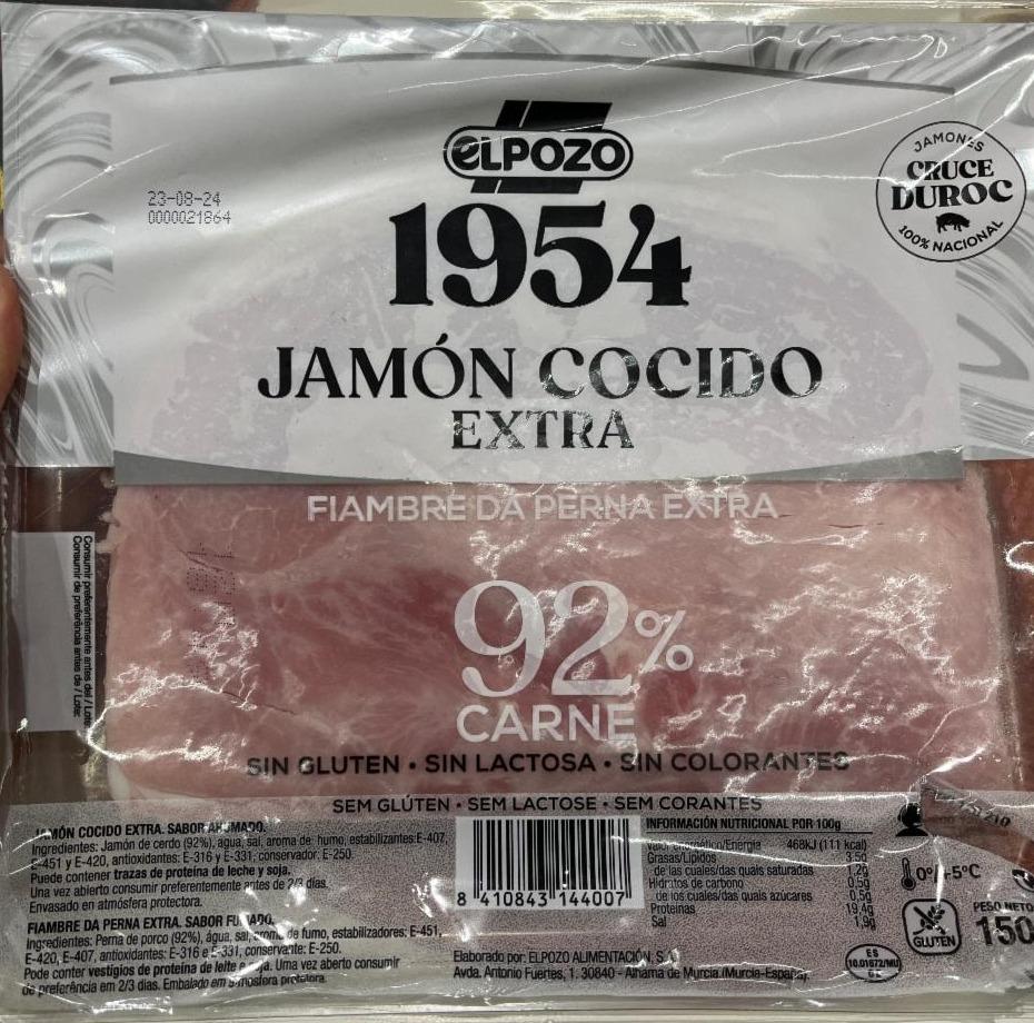 Fotografie - Jamón Cocido Extra 1954 Elpozo