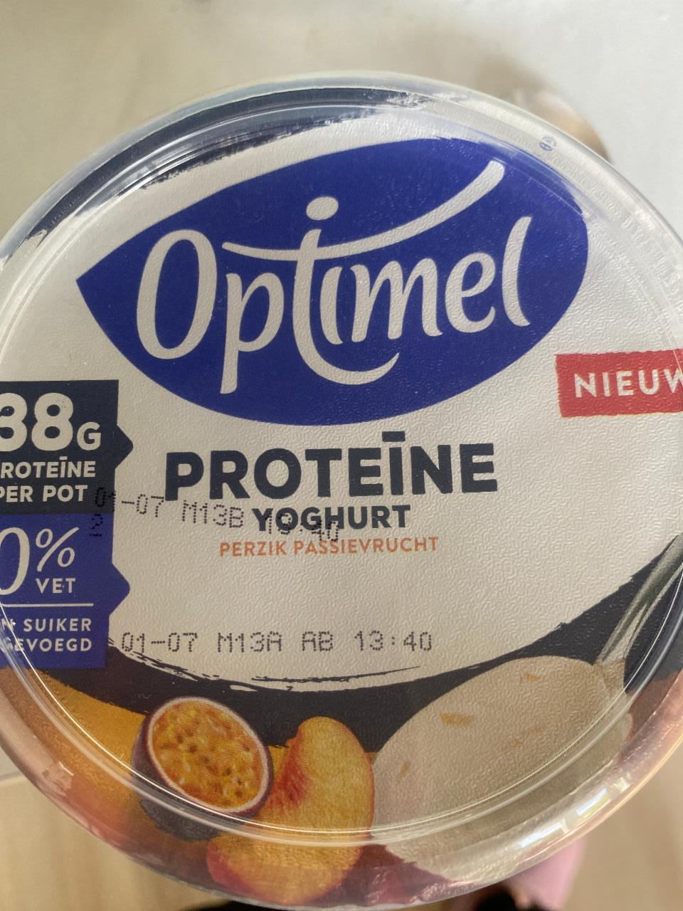 Fotografie - Proteine Yoghurt Perzik Passievrucht Optimel