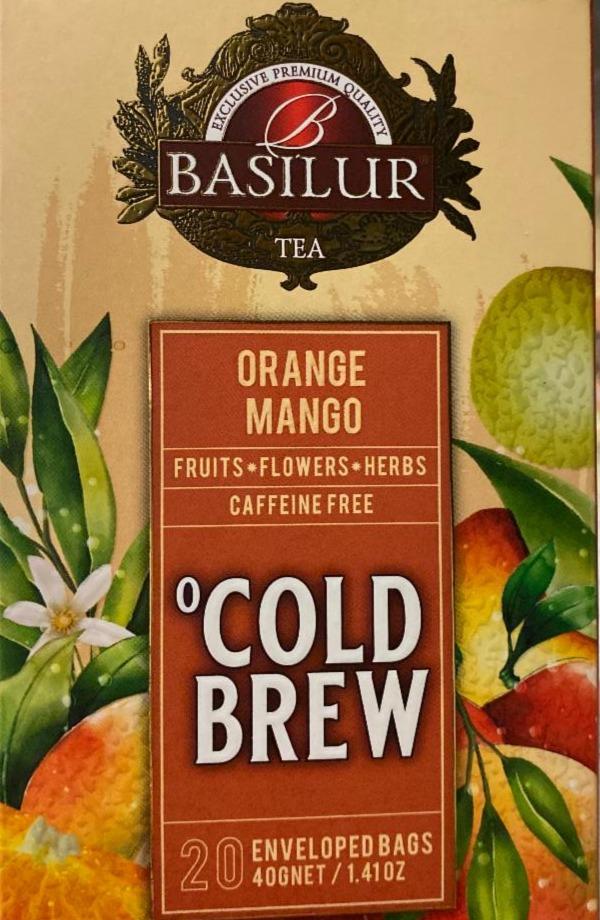 Fotografie - Cold brew orange mango Basilur tea