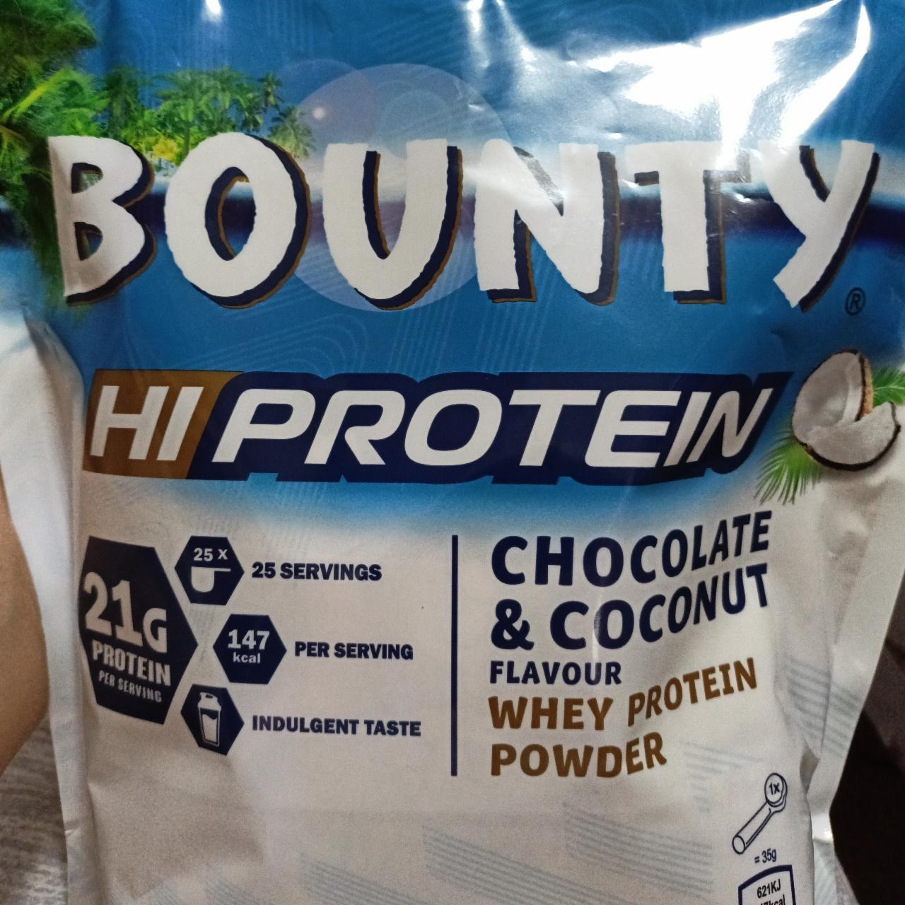 Fotografie - Hiprotein whey protein powder chocolate & coconut Bounty