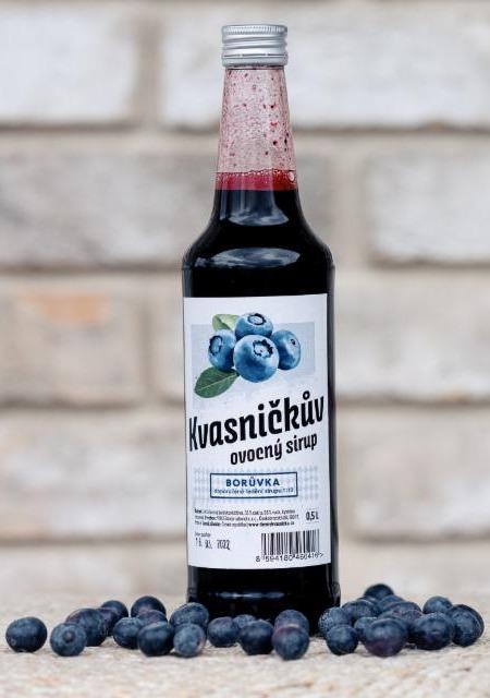 Fotografie - Kvasničkův ovocný sirup borůvka Džemy Kvasnička