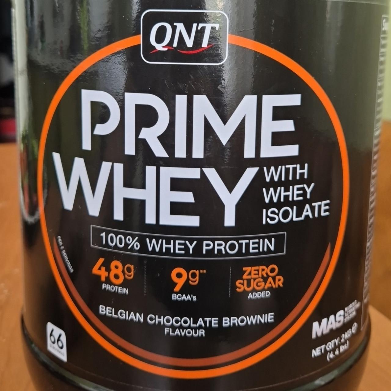 Fotografie - prime whey belgian Chocolate Brownie Flavour QNT