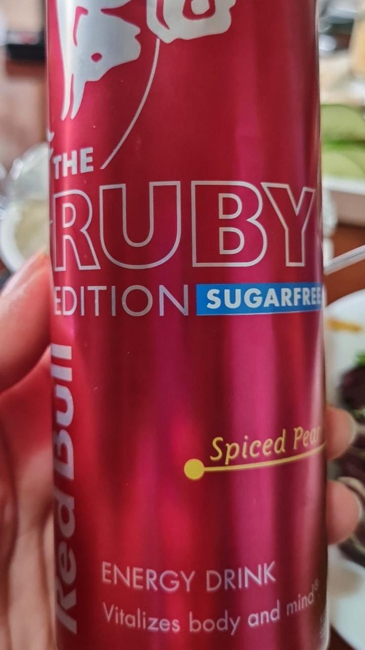 Fotografie - The Ruby Edition sugarfree Spiced Pear Red Bull