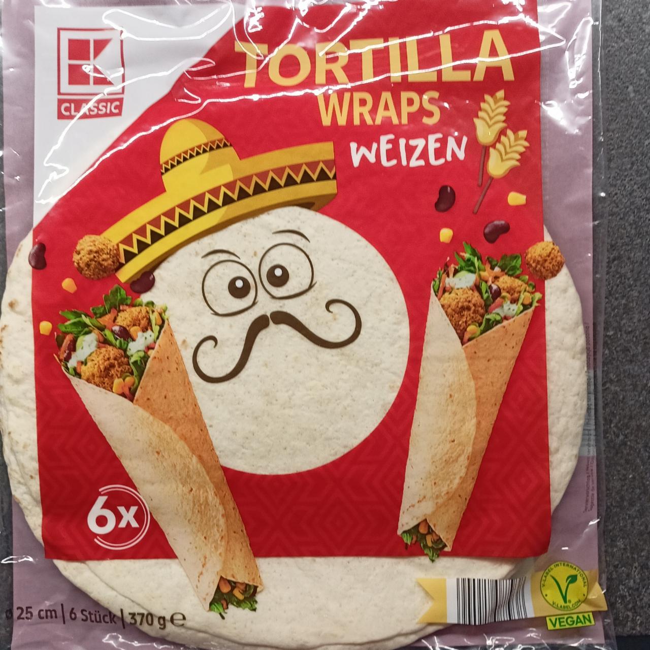 Fotografie - Tortilla wraps weizen K-Classic