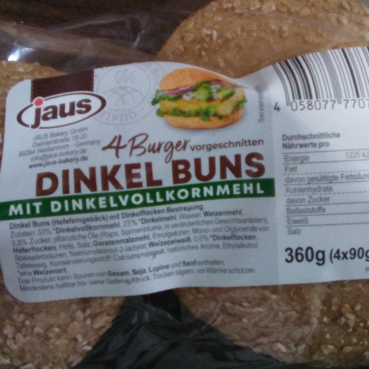 Fotografie - 4 Dinkel Buns mit Dinkelvollkornmehl Jaus