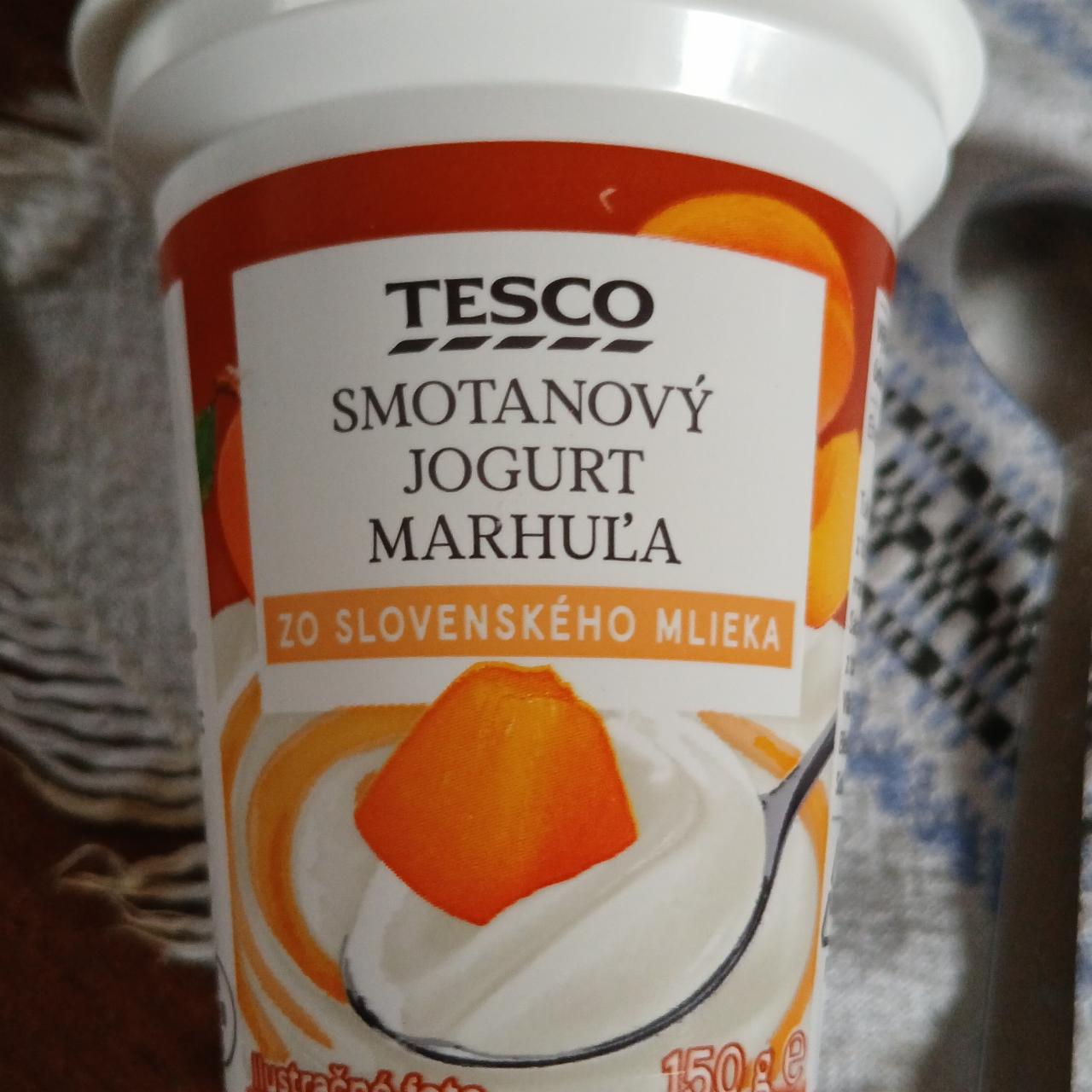 Fotografie - Smotanový jogurt marhuľa Tesco