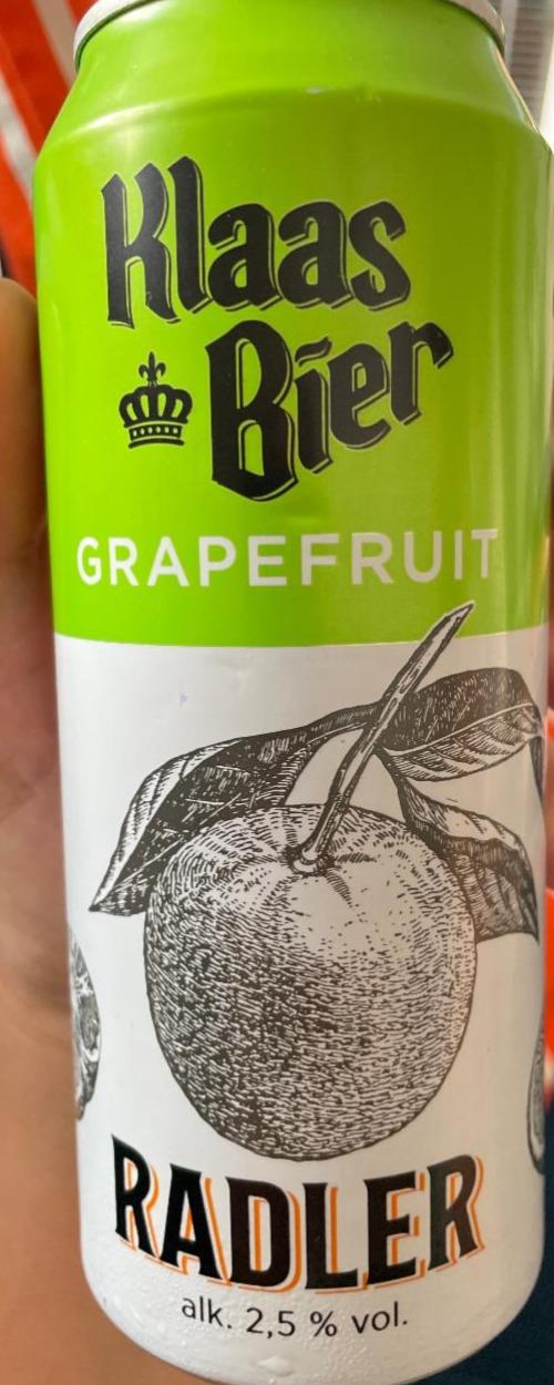 Fotografie - Klaas Bier Radler Grapefruit