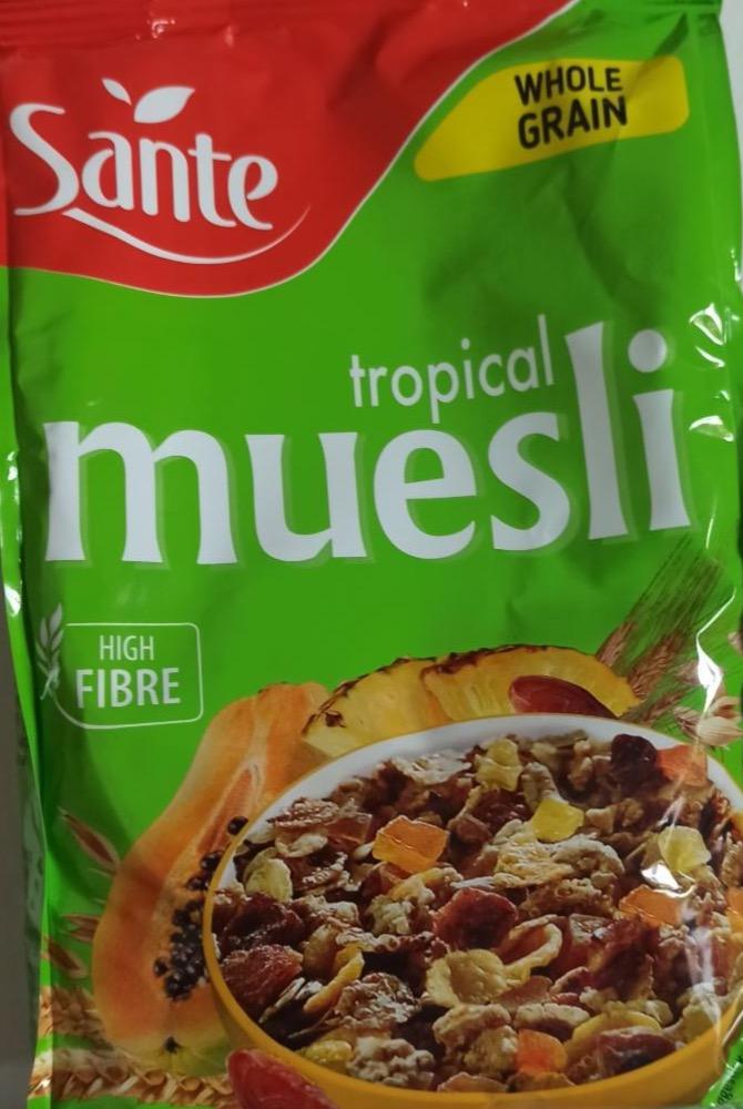 Fotografie - Tropical muesli (musli s ovocem bez přidání cukru) Sante