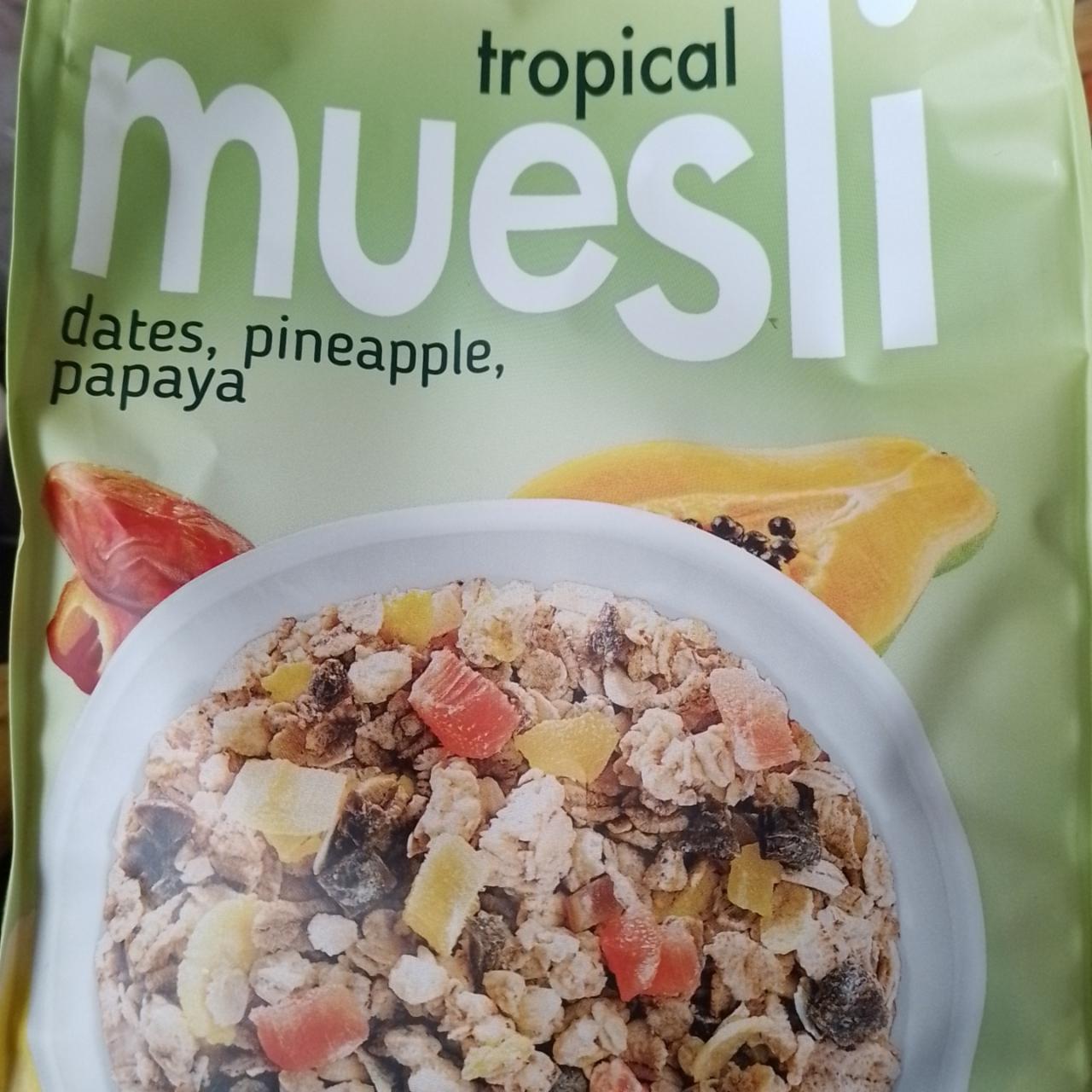 Fotografie - Tropical muesli (musli s ovocem bez přidání cukru) Sante