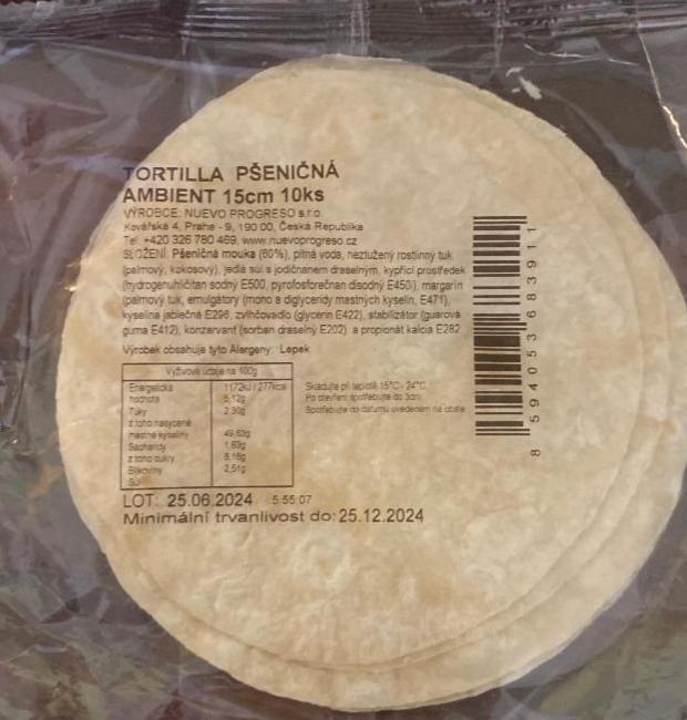 Fotografie - Tortilla pšeničná ambient