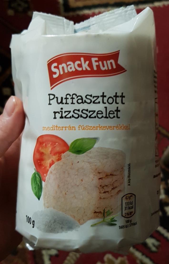 Fotografie - Puffasztott rizsszelet mediterrán fűszerkeverékkel Snack Fun