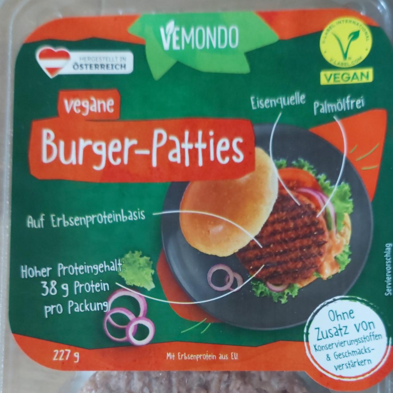 Fotografie - Burger-Patties Vemondo