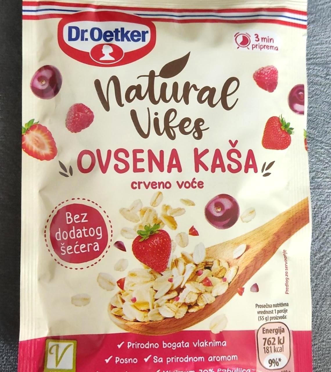 Fotografie - Natural Vibes Ovsena Kaša crveno voće Dr.Oetker