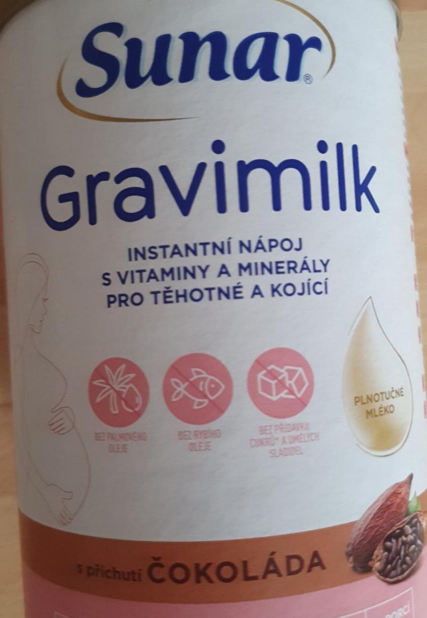 Fotografie - Gravimilk s příchutí čokoláda Sunar