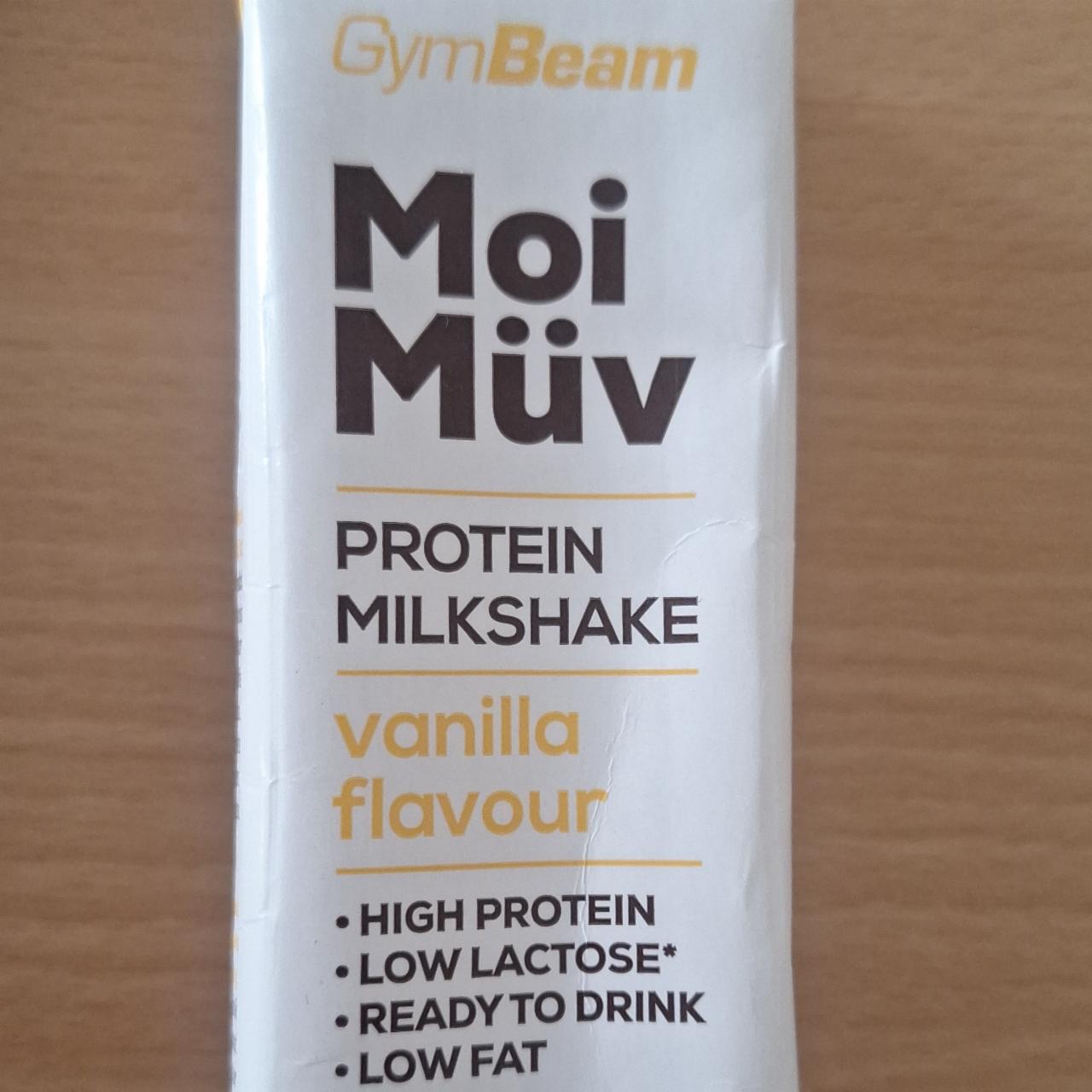 Fotografie - Moi Müv Protein Milkshake Vanilla flavour GymBeam