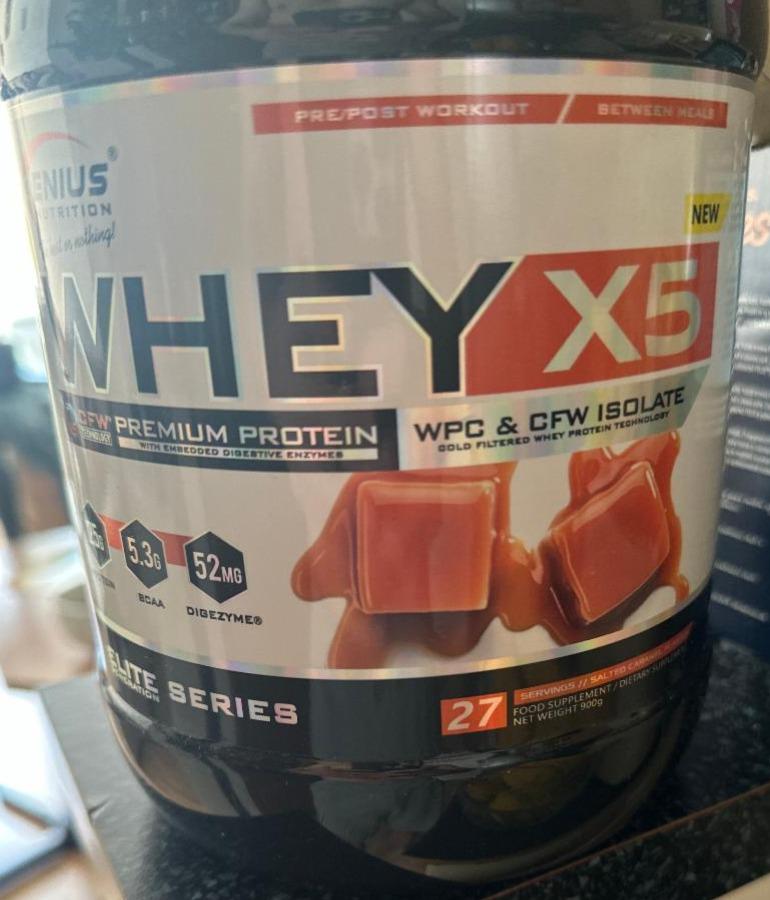 Fotografie - Whey X5 Salted Caramel Genius Nutrition