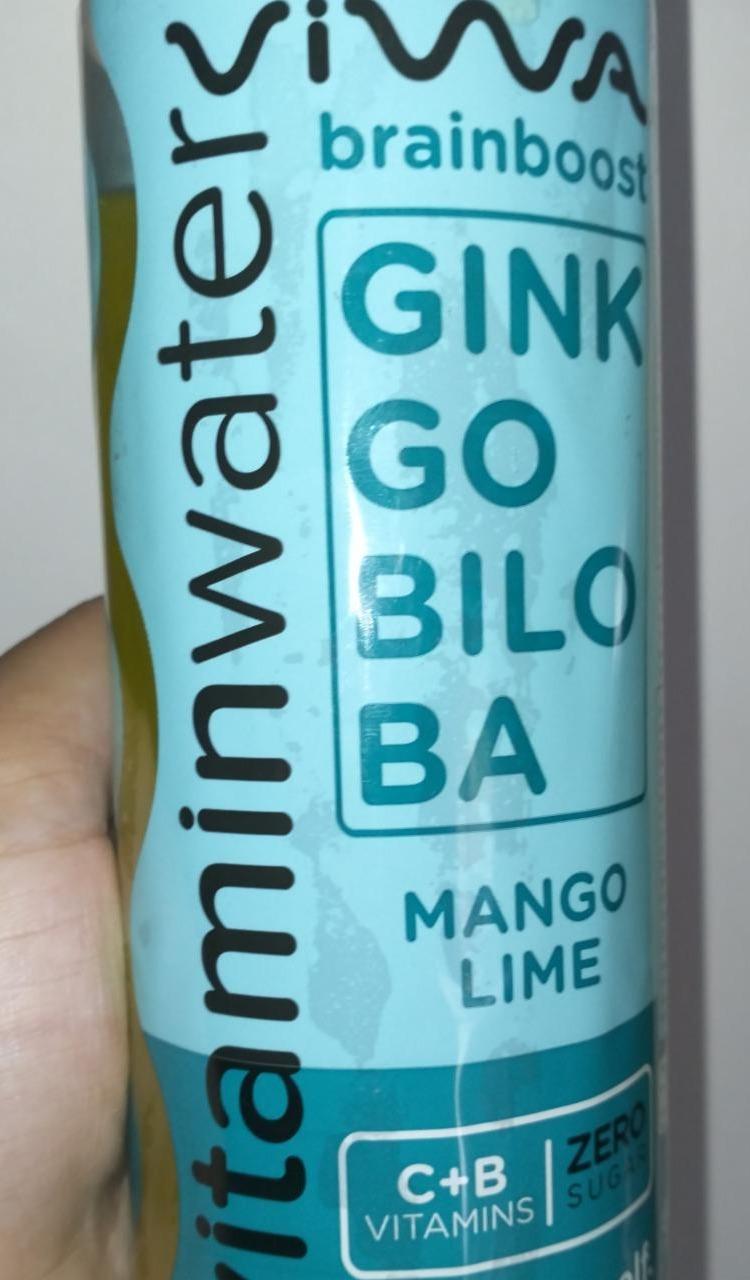 Fotografie - Vitaminwater Ginkgo Biloba Mango Lime Viwa brainboost