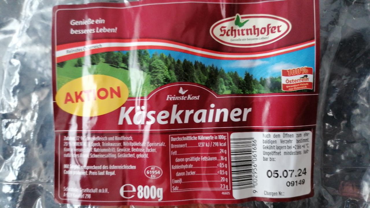 Fotografie - klobása se sýrem Käsekrainer