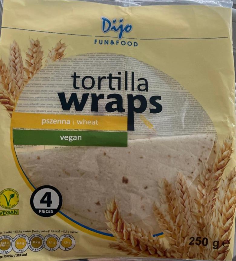 Fotografie - Tortilla Wraps wheat vegan Dijo