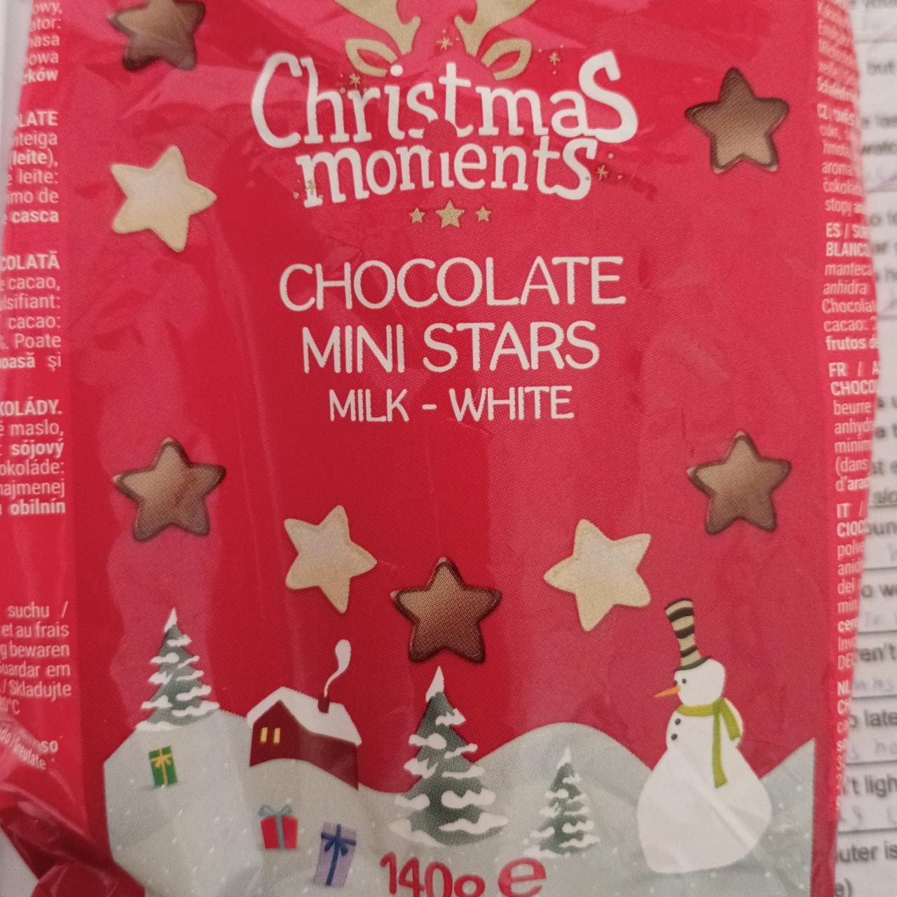 Fotografie - Christmas moments Chocolate Mini Stars Milk - White