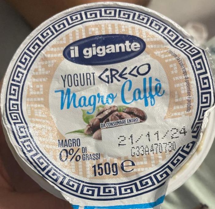 Fotografie - Yogurt Greco Magro Caffé il gigante