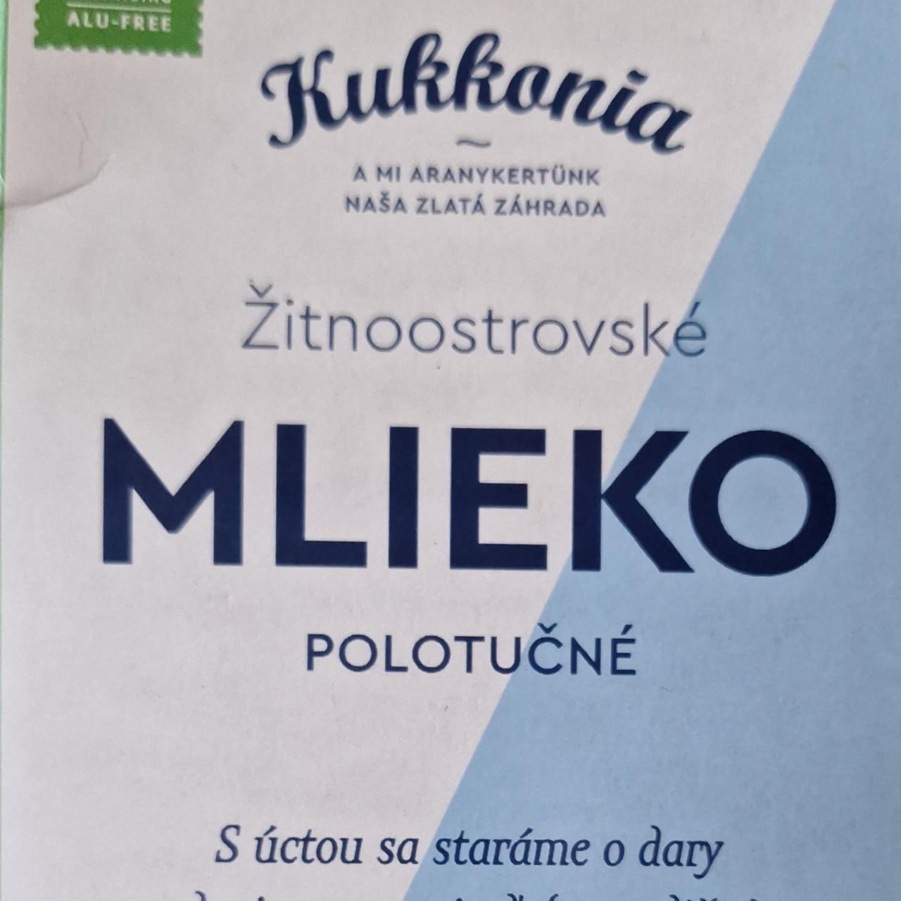 Fotografie - Žitnoostrovské Mlieko polotučné 1,5% Kukkonia