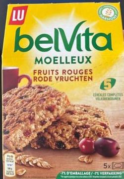 Fotografie - Moelleux Fruits Rouges Rode Vruchten belVita