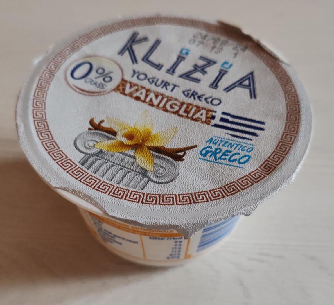 Fotografie - Yogurt Greco Vaniglia Klizia