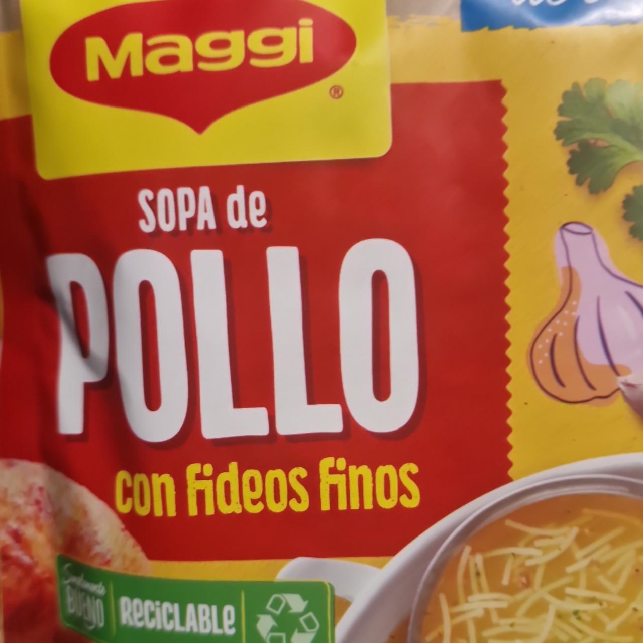 Fotografie - Sopa de Pollo con fideos finos Maggi