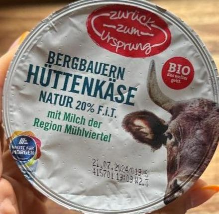 Fotografie - Bergbauern hüttenkäse natur 20% Zurück zum Ursprung