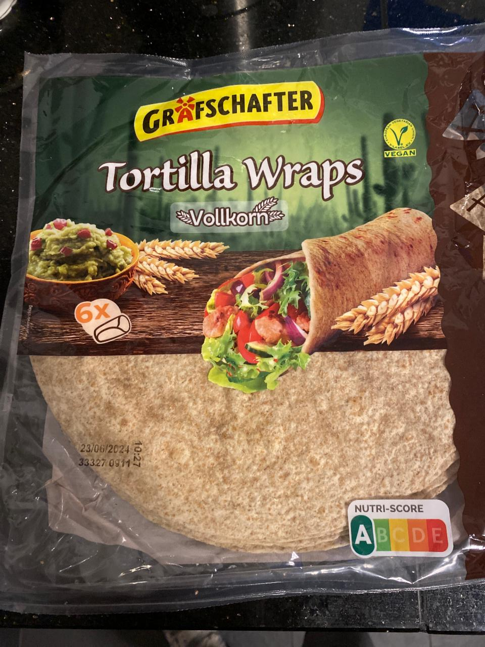 Fotografie - Tortilla Wraps Vollkorn Grafschafter