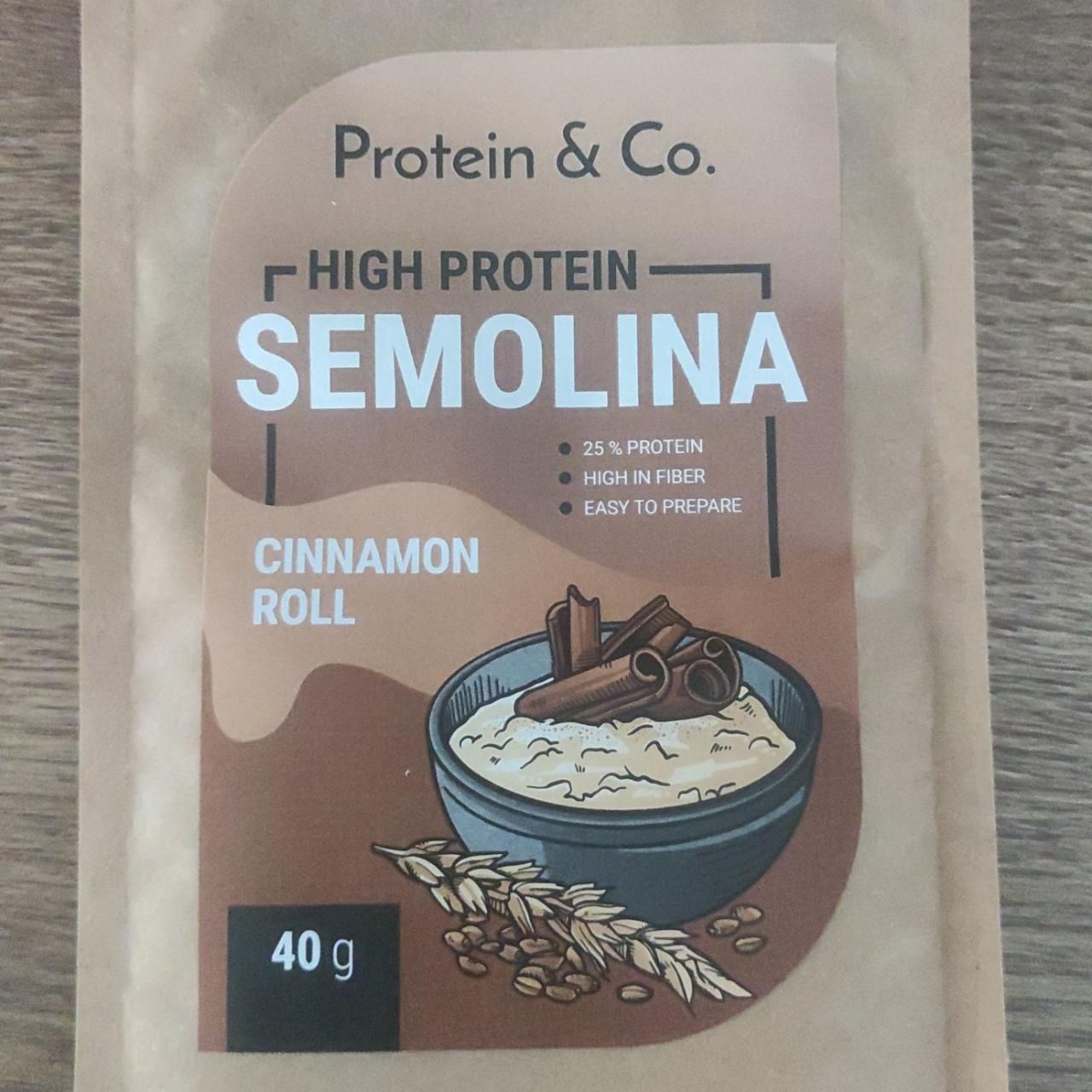 Fotografie - High protein semolina cinnamon roll Protein & Co.