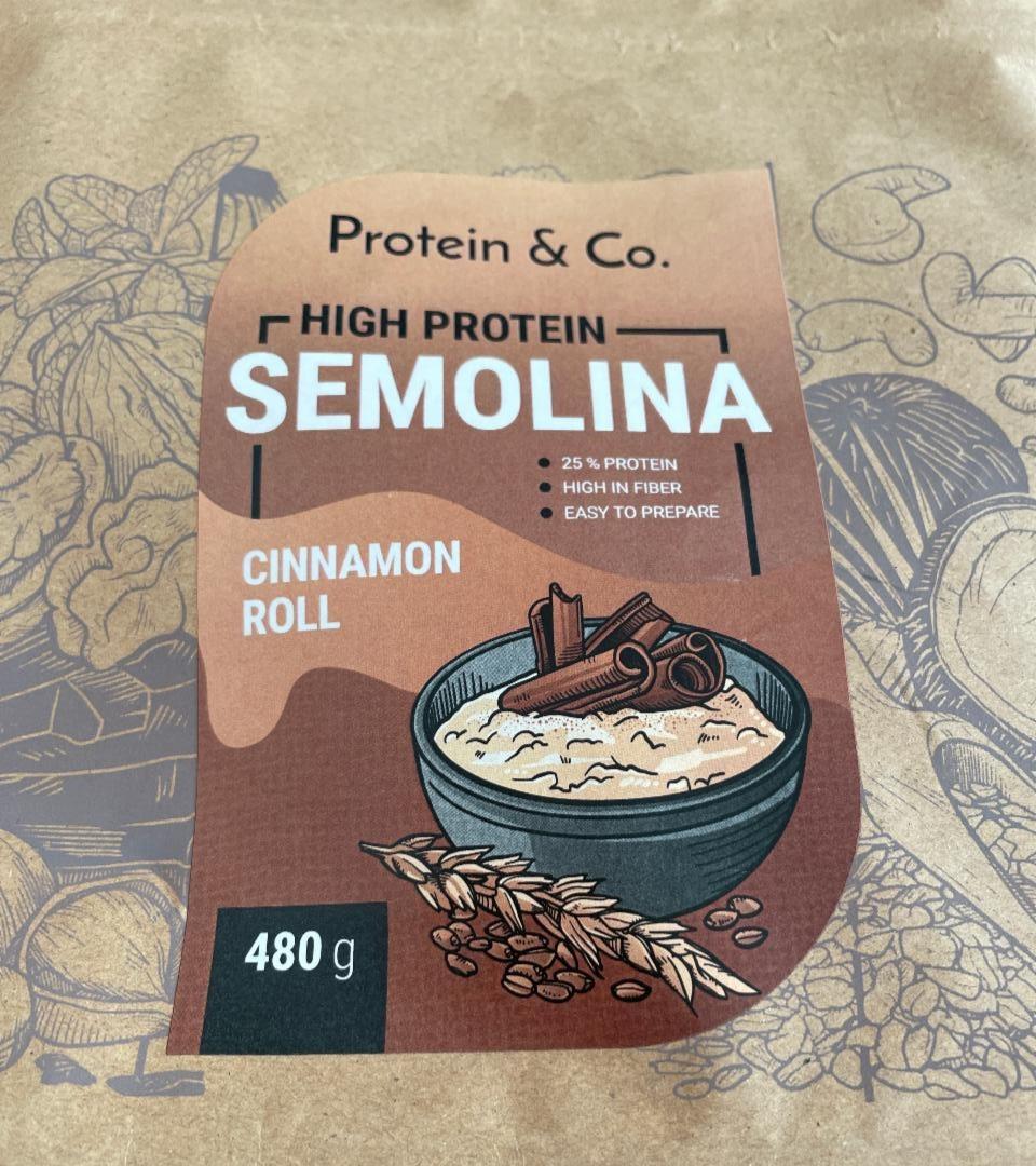 Fotografie - High protein semolina cinnamon roll Protein & Co.