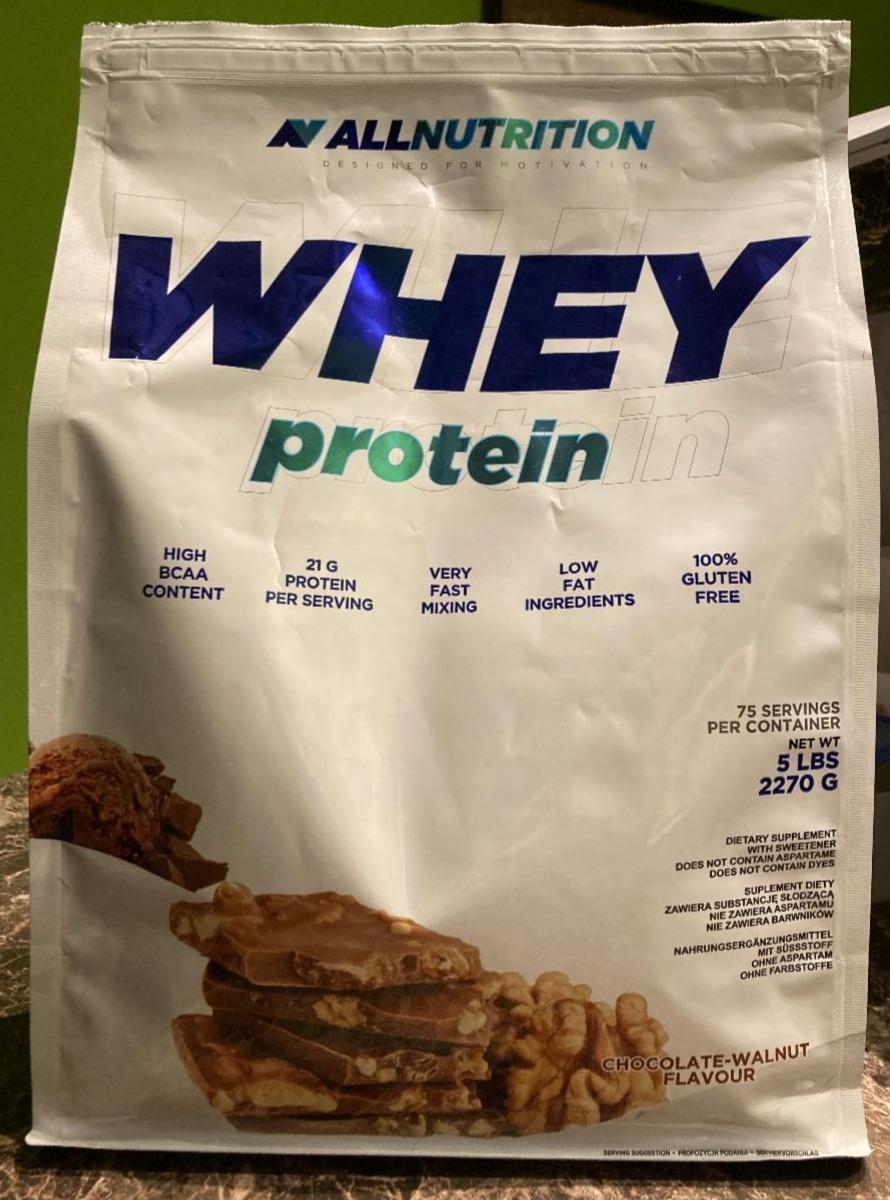 Fotografie - Whey protein chocolate walnut Allnutrition