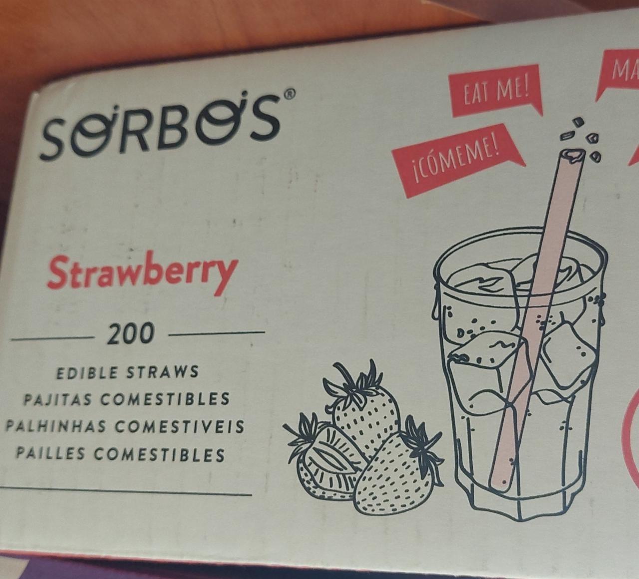 Fotografie - Strawberry Edible Straws Sorbos