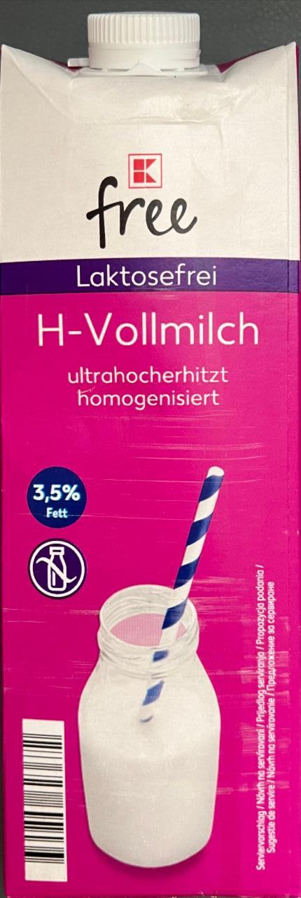 Fotografie - Laktosefrei H-Vollmilch 3,5% Fett K-free